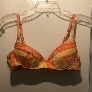 Orange and Yellow Bikini Top